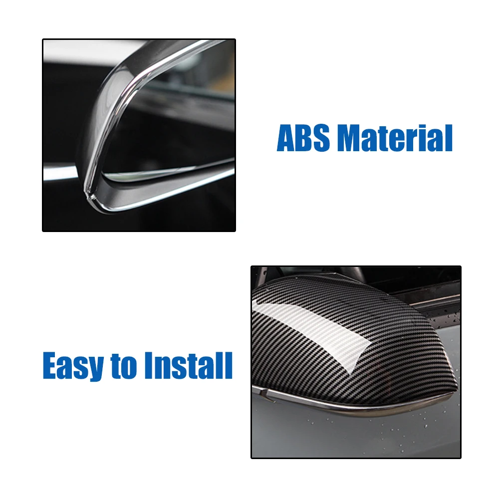 2 шт. крышка для зеркала заднего вида из углеродного волокна