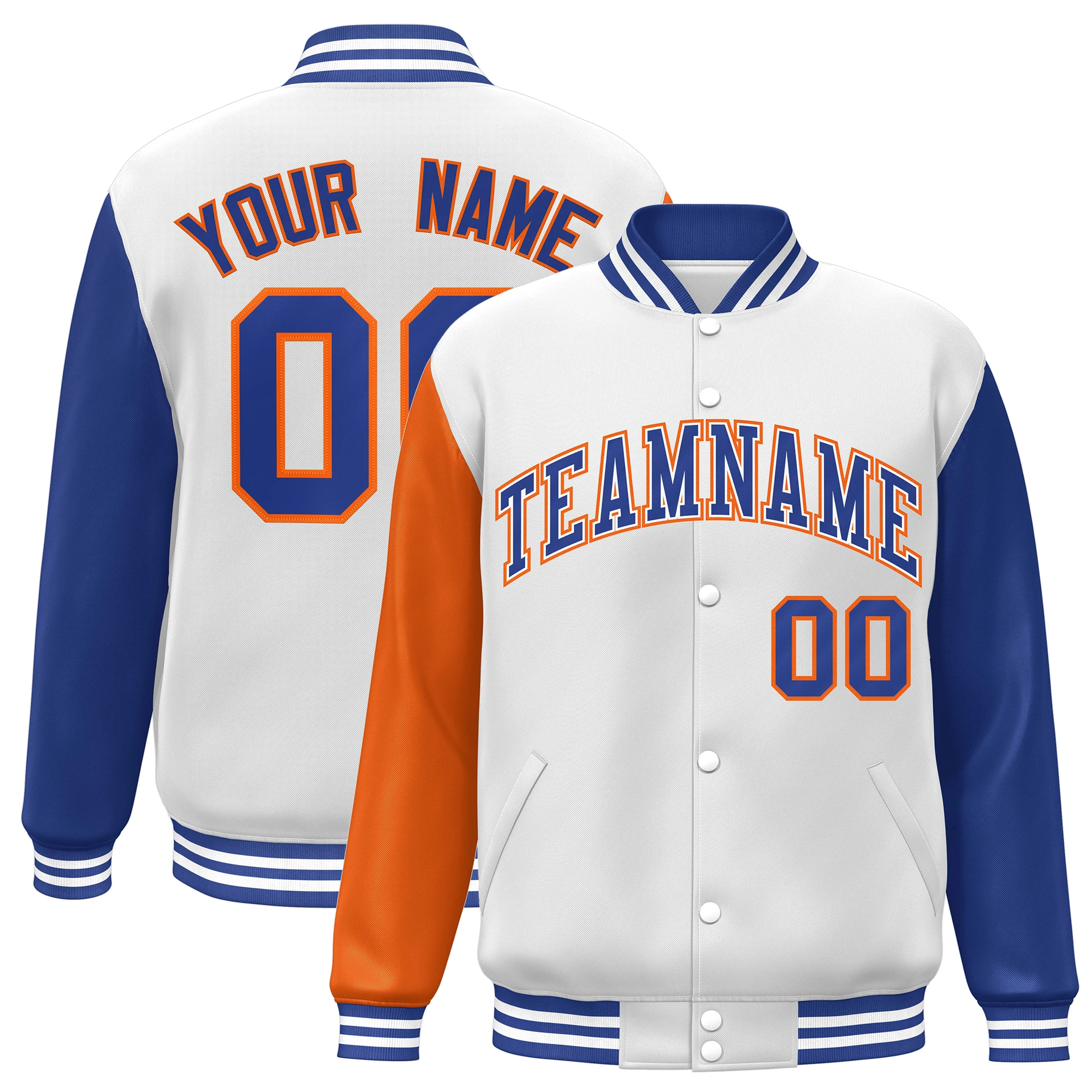 Бейсбольная куртка на заказ с длинным рукавом реглан спортивная индивидуальным