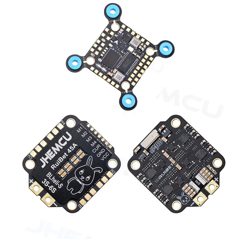 

JHEMCU F405-XSD 30x30 мм Stack F405 Контроллер полета RuiBet 45A 55A BLHELIS 4 в 1 ESC 3-6S для FPV Freestyle Drones DIY части