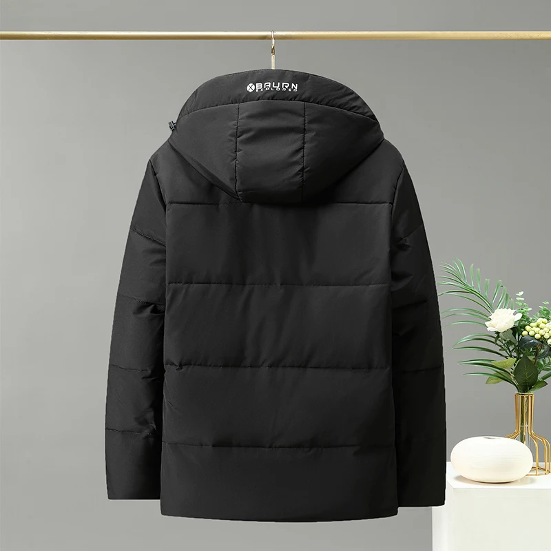 2022 High Quality White Duck Thick Men's Down Jacket Snow Parkas Man Warm Hooded Windproof Winter Down Jacket Outerwear 3XL