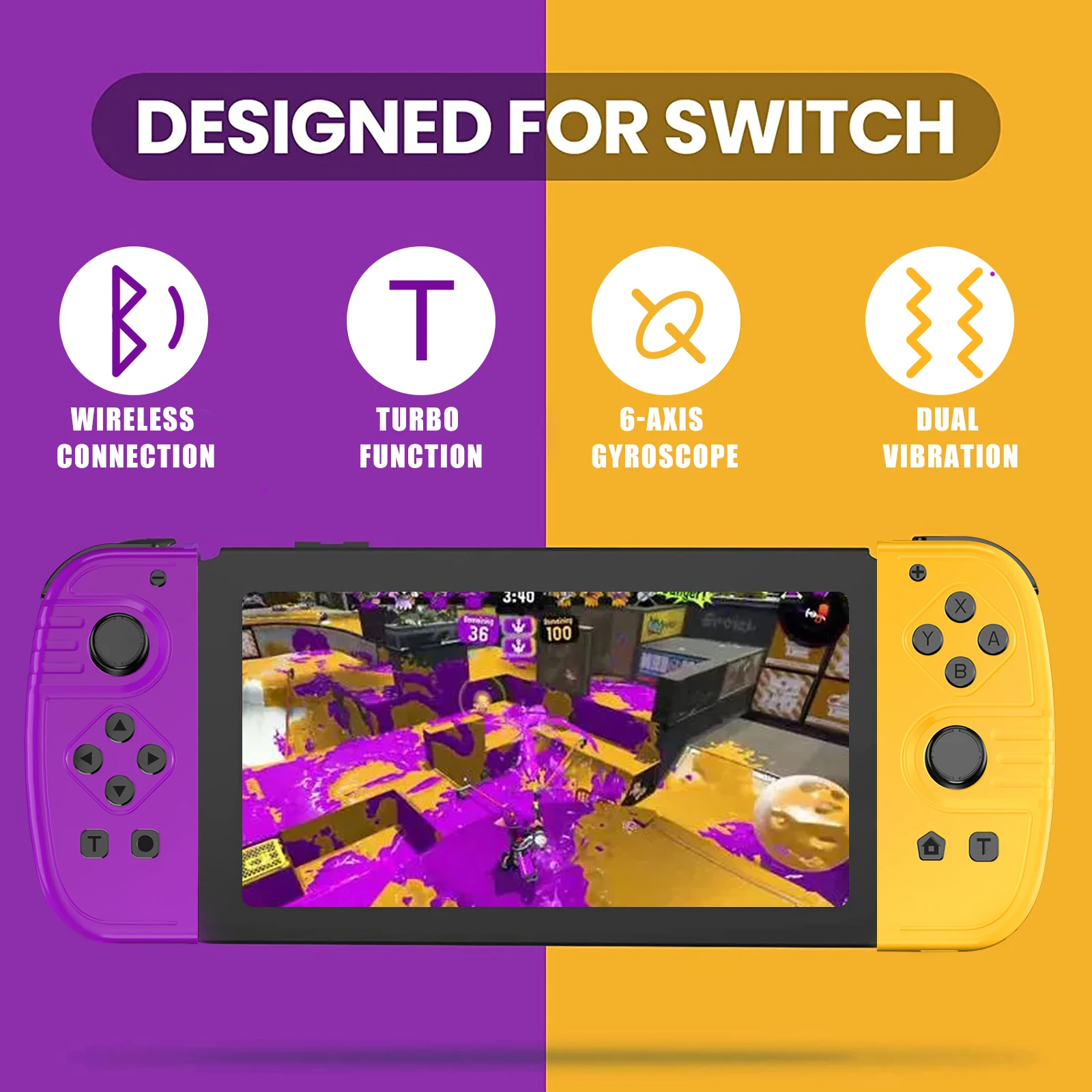 Powtree For Switch Joypad Controller Left & Right Wireless Gamepad For Nintendo Switch Joy Gamepad Console mando para switch