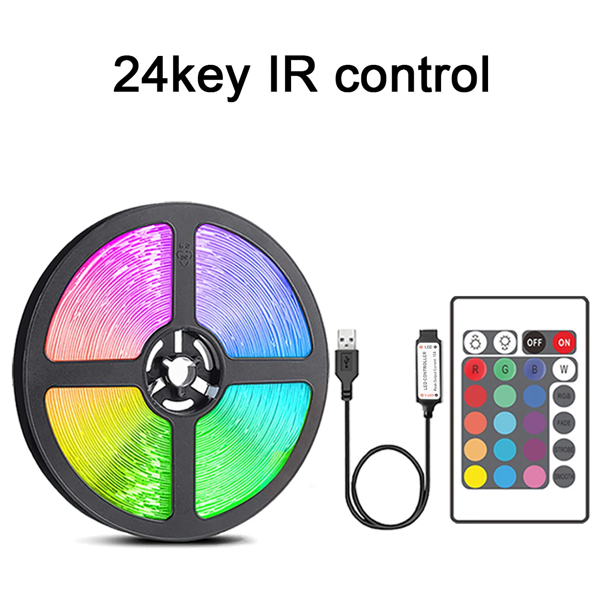 

RGB светодиодная лента Mikenoon 5В 1м/5м/10м/20м