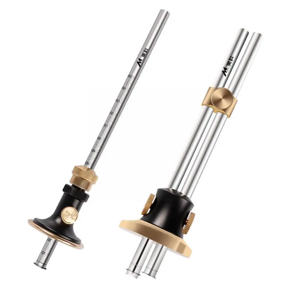 

Woodworking Scriber Wheel Marking Gauge Ink Duct Automatic Double Scriber Mortise Gauge Woodworking Steel Tools Q3c4