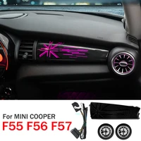 for mini cooper f55 f56 f57 led dashboard decoration trim atmosphere light air vent ring lamps