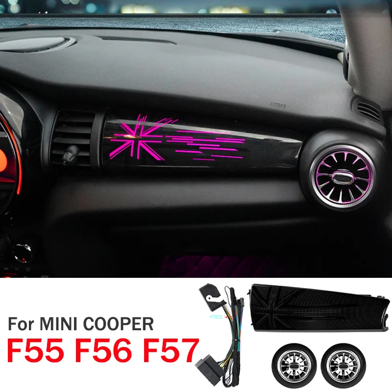 Для MINI COOPER F55 F56 F57 светодиодные украшения приборной панели декоративная