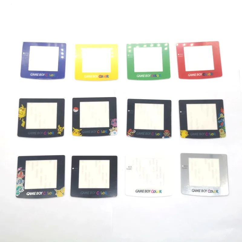 

For GBC game console plastic mirror color pattern panel face frame screen accessories transparent face frame