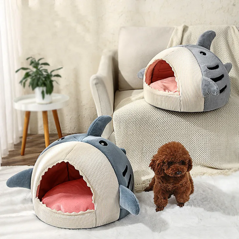 Товары для домашних животных зимний теплый полузакрытый домик кошек и акул сна