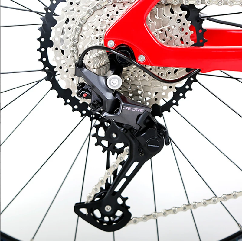 Фото Карбоновые горные велосипеды Warrior 27,5 29er DEORE M6100-12S XC AM MTB Велосипед MT200 Гидравлический дисковый тормоз Полностью карбоновая рама Вилка №3