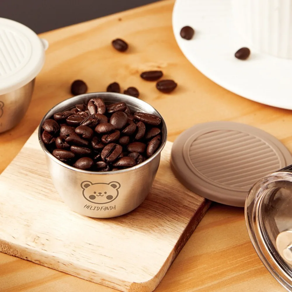 Мини-чашка для соуса с крышкой Герметичная кухонная утварь из нержавеющей стали