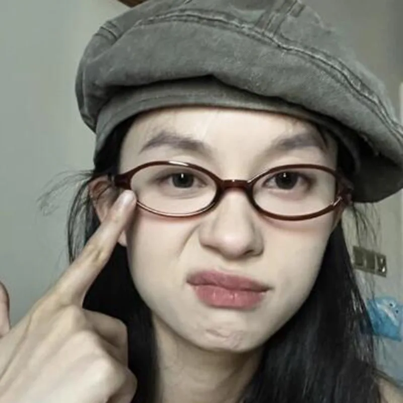 Овальная квадратная оправа для очков Y2K