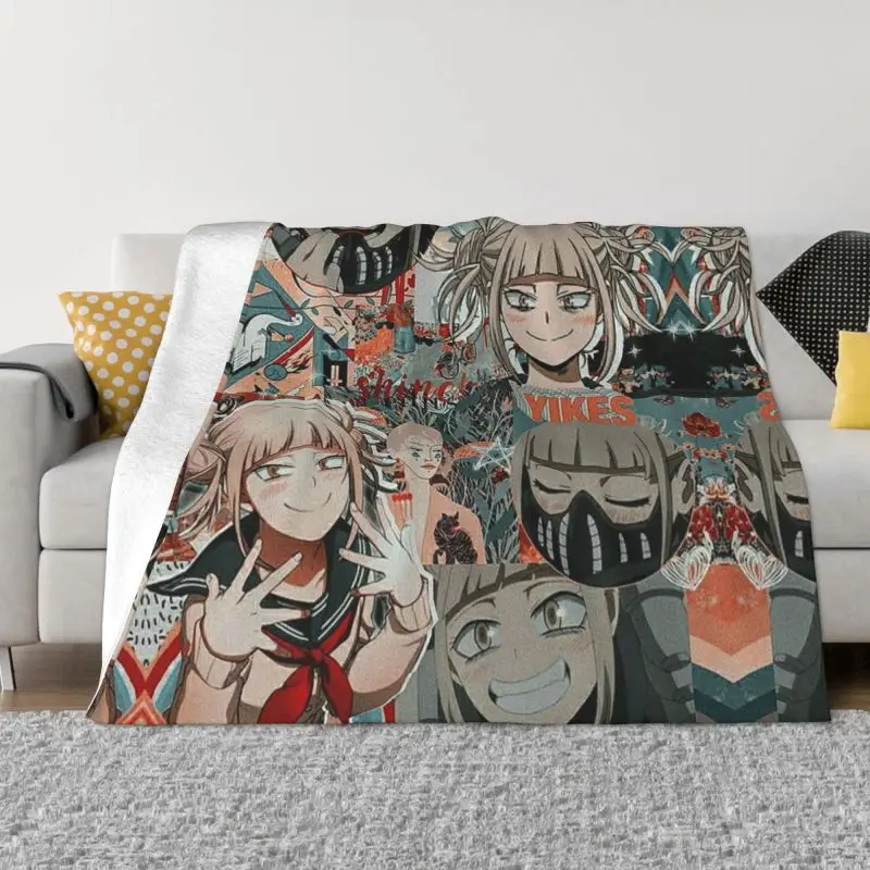 

My Hero Academia Himiko Toga Ultra-Soft Fleece Throw Blanket Warm Flannel MHA Anime Blankets for Bedding Home Sofa Quilt