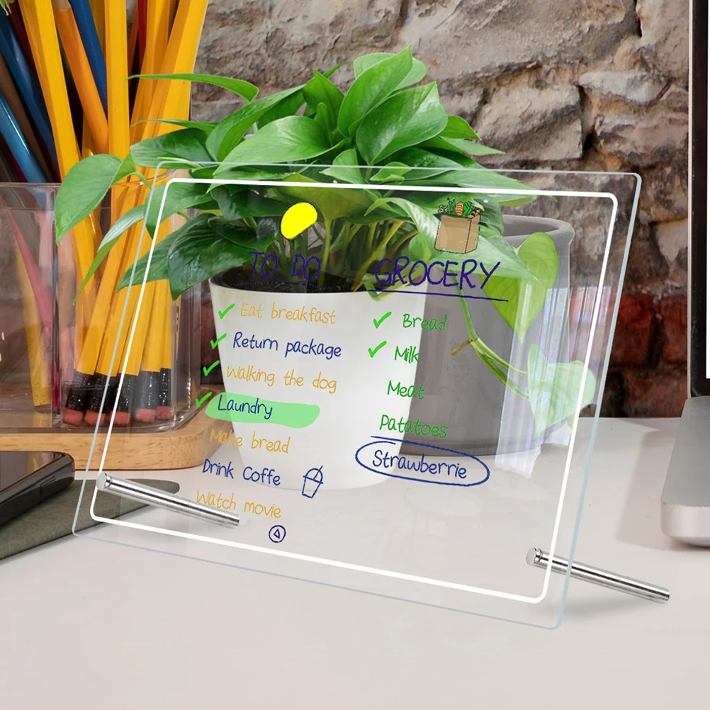 

Доска настольная акриловая для стирания, белый набор для офиса, 1 компл.