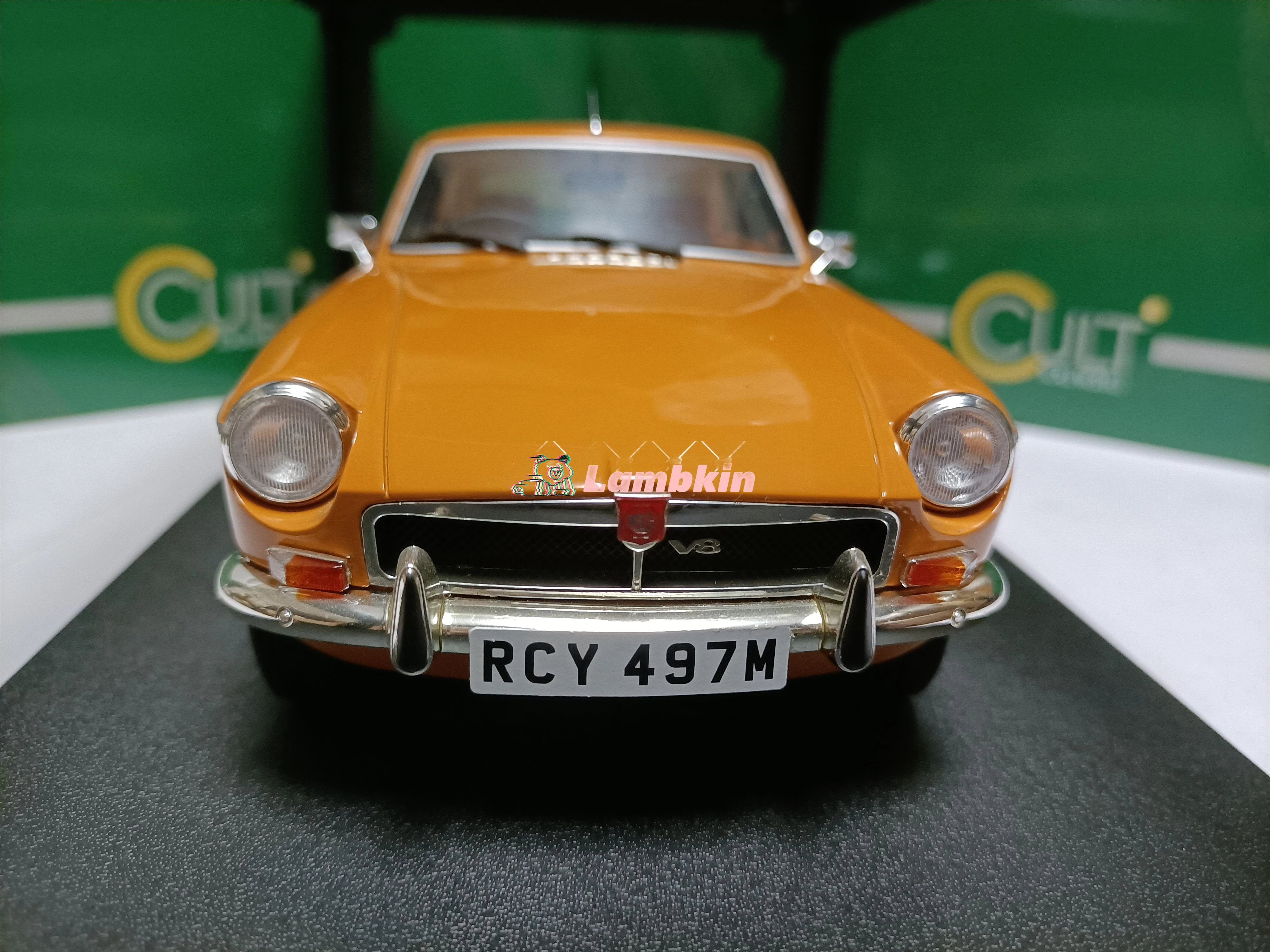 Культовая модель Rover mg Coupe 1:18 MG B GT V8 Harvest Gold 1974 оранжевый коллекционный подарок
