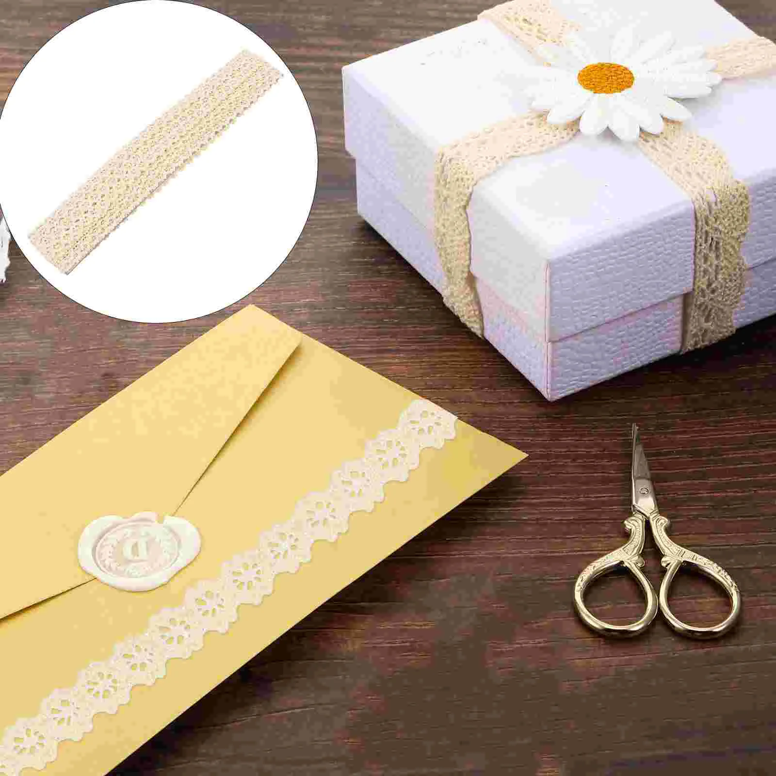 

Trim Lace Ribbon Fabric Cotton Eyelet Edging Wrapping Gift Curtain Craft Diy Venise Floral Decorative Bouquet Bridal