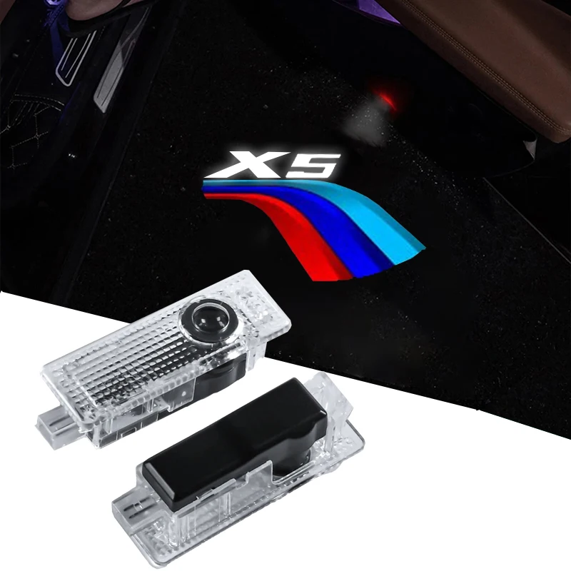 

2 Pcs Led Accessories Car Door LightLaser Projector Welcome Lamp Welcome Light Ghost for X5-series E70 Car Accessories