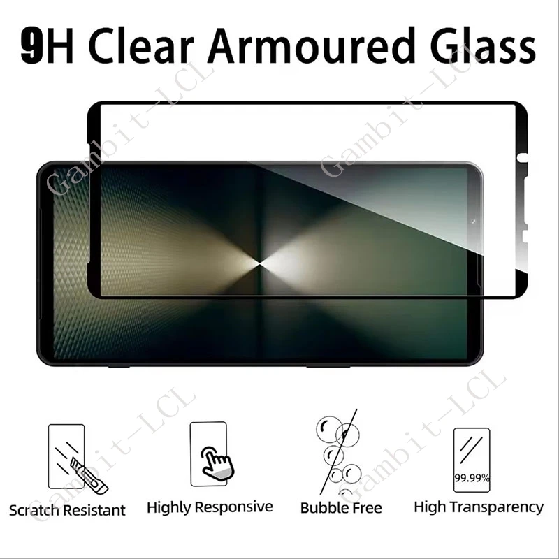 Фото Защитная пленка из закаленного стекла с полным покрытием для Sony Xperia 5 IV 10 VII 1 VIII V VI III II Xperia5IV Xperia1VIII 1VIII, 3 шт. №2