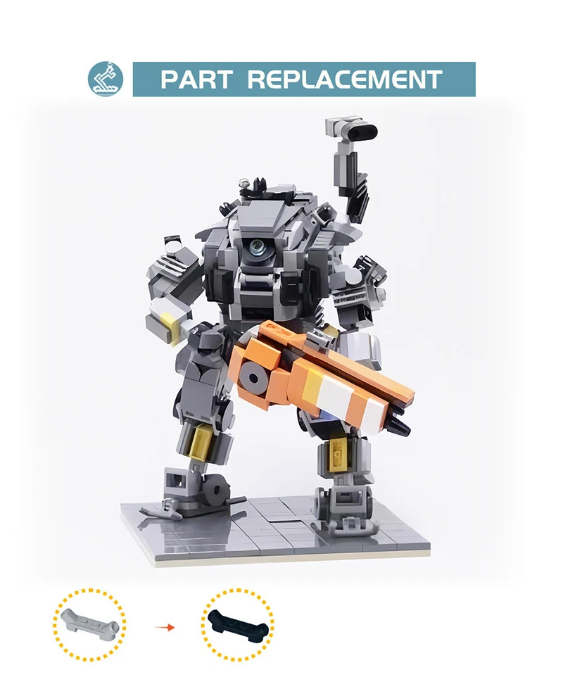 Конструктор BuildMoc Tитан ионного класса 554 деталей