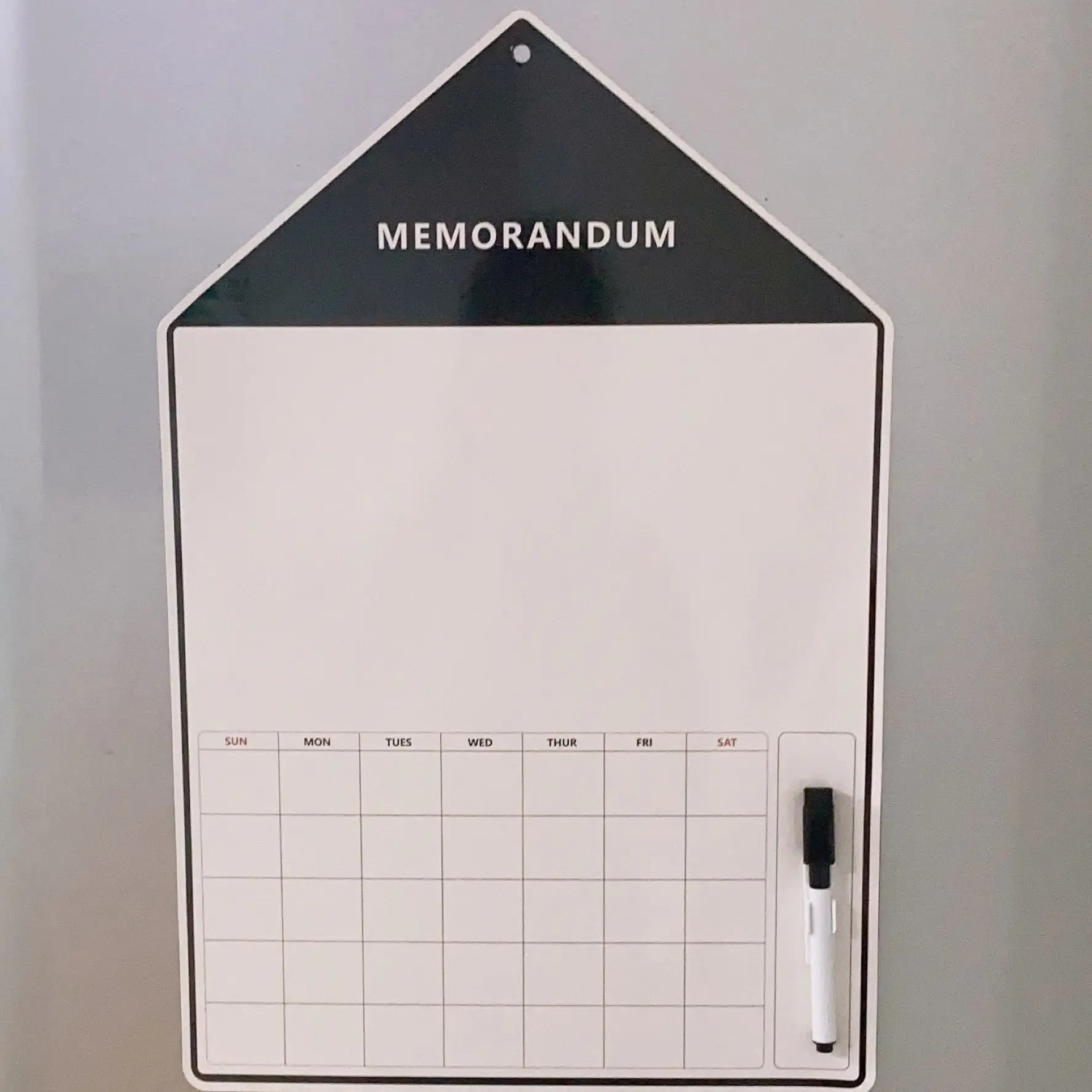

2Pcs Fridge Magnet Calendar Dry Erase Whiteboard with Marker Weekly Reusable Board 17.7 * 11.8in
