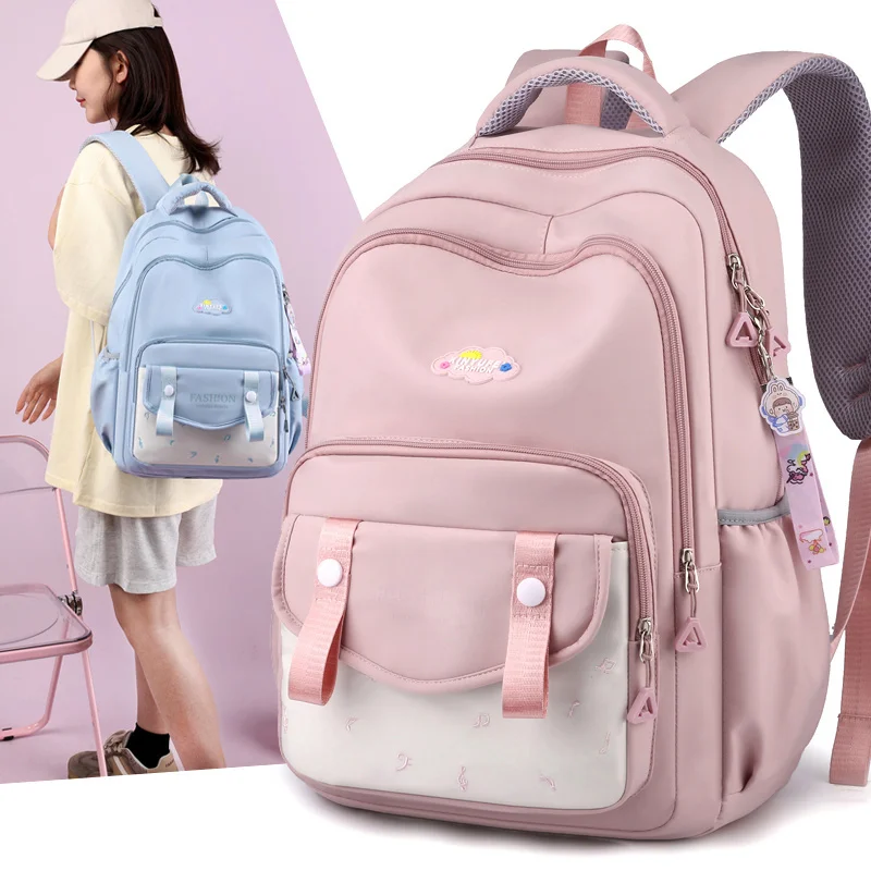 

Новинка 2023, женский рюкзак для ноутбука, Модный повседневный нейлоновый роскошный вместительный милый дорожный Школьный рюкзак, рюкзаки со вставками