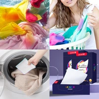 daily laundry tablets color absorbing paper anti staining color for underwear clothes pants cloth clean whitener absorbent paper