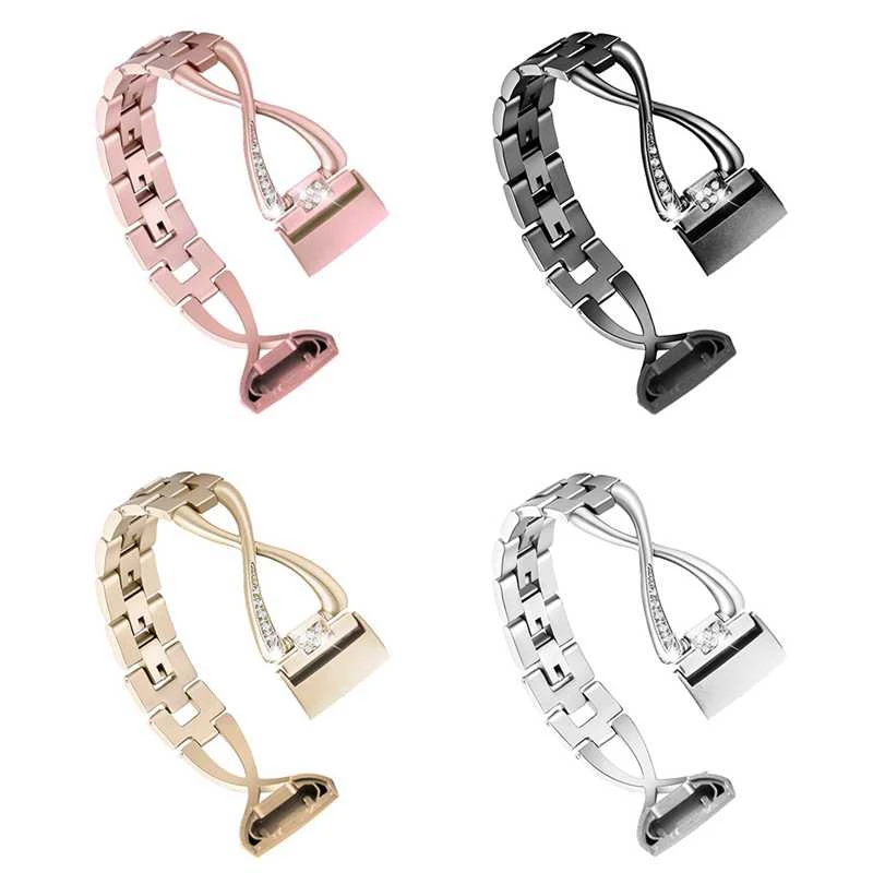 

Ремешок для часов MOOL для Fitbit Charge 4 /3, ремешок из нержавеющей стали, женский браслет на запястье для Fitbit Charge 3 Wacthband