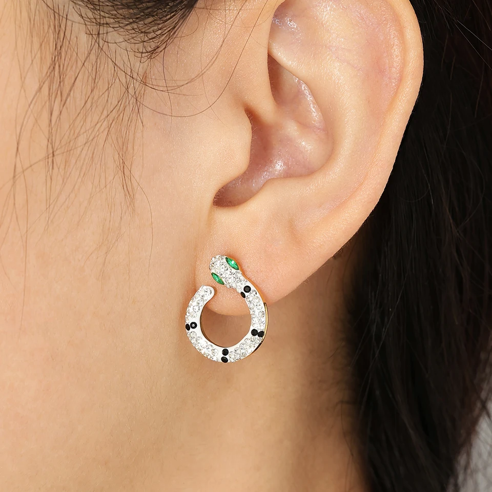 Комплект из колье и серёг нержавеющей стали