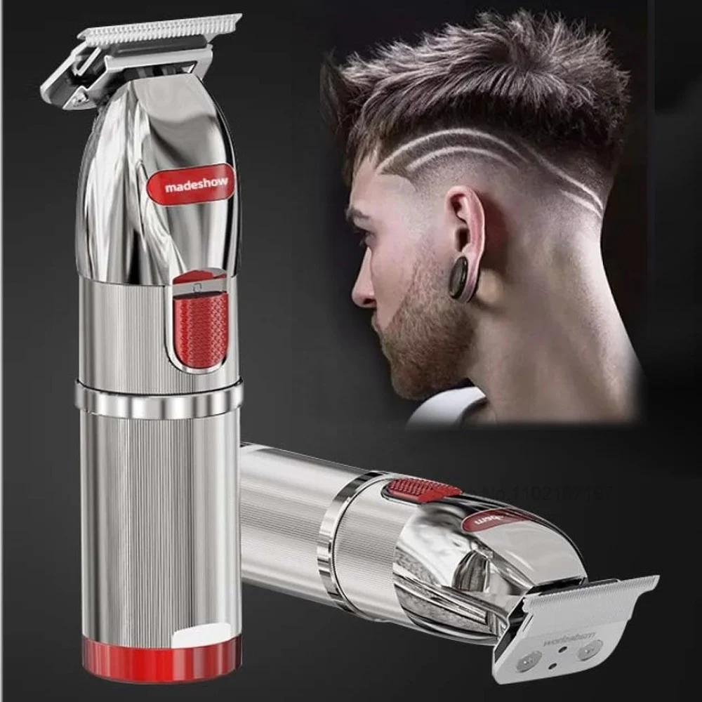 Professional Hair Clipper Electric Cordless Hair Cutting Machine for Men Rechargeable All Metal Trimmer Styling Beard Trimmer