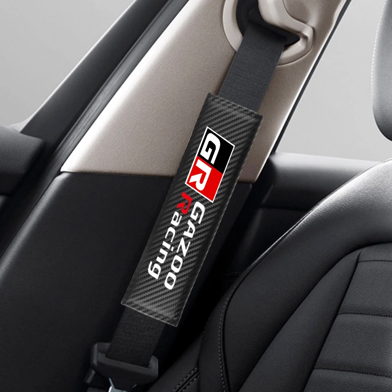 2 шт. автомобильные накладки для ремня безопасности из углеродного волокна |