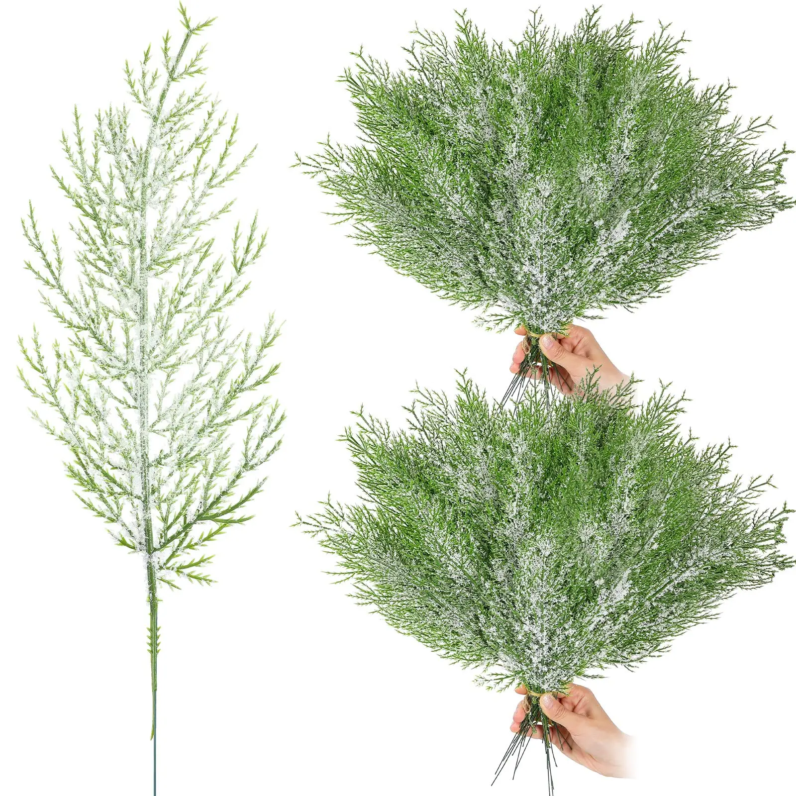 

Искусственные сосновые ветки пластиковые 5/10 шт