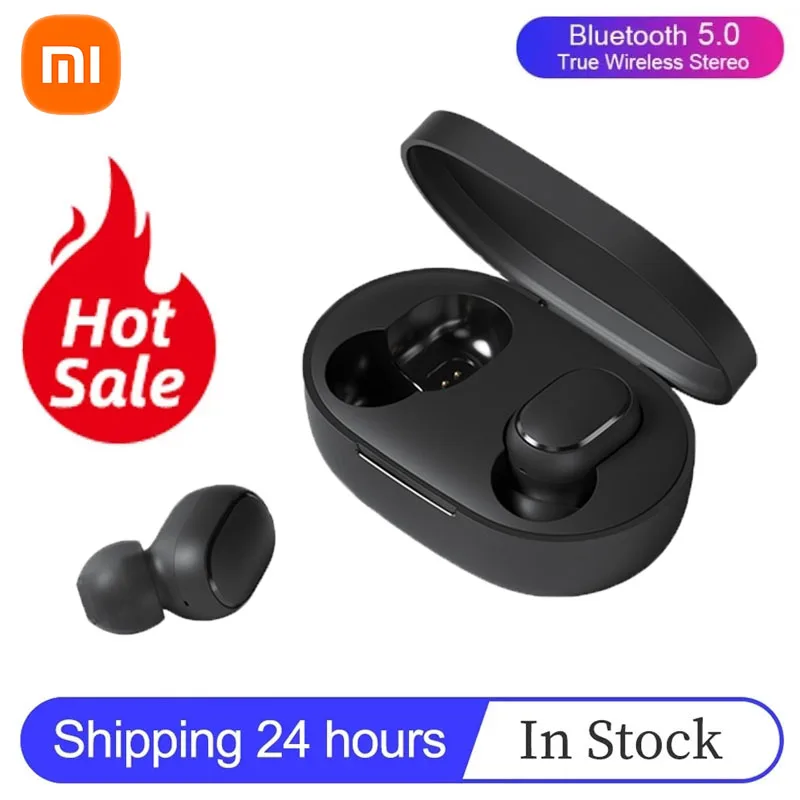 

100% Original Xiaomi Redmi Airdots 2 Bluetooth Earphone 5.0 True Wireless Headphones With Mic Handsfree AI Control Headset
