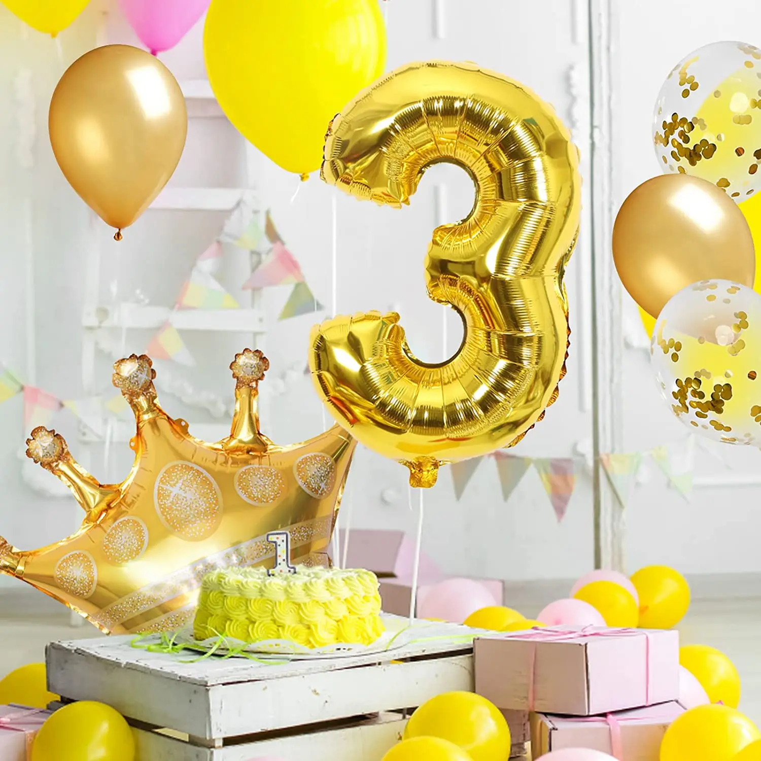 

Gold Number 0-9 Balloon Set Birthday Balloon Foil Mylar Number Balloon For Kids Party Graduation Wedding Celebration Decoration