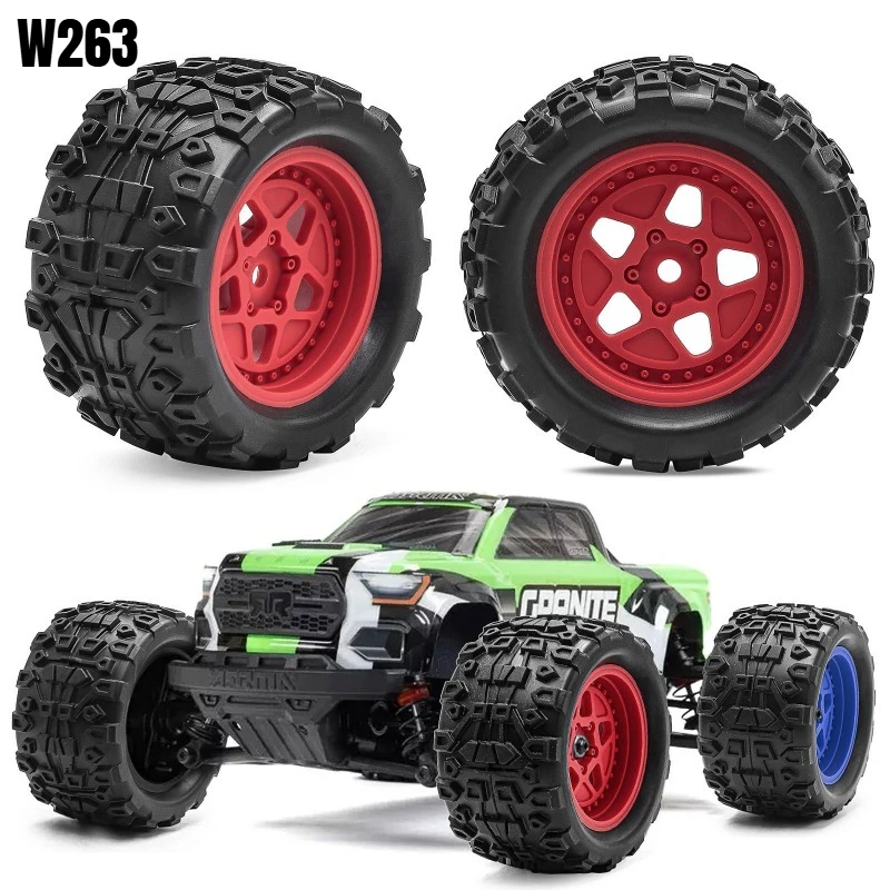 Фото Шины Monster Truck ARRMA TYPHON GRANITE GROM 1/18 и шины с мегазубцами — совместимы с Mini Granite W263 №1