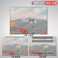 vinyl decal laptop stickers for huawei matebook x pro d14 d15 13s 14s 2018 2019 2020 2021 notebook skin for matebook 16 sticker