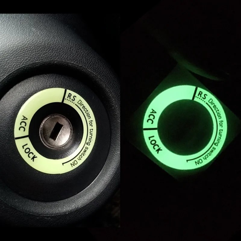 Светящиеся в темноте кольца для ключа зажигания автомобиля наклейки Lifan Solano X60 X50
