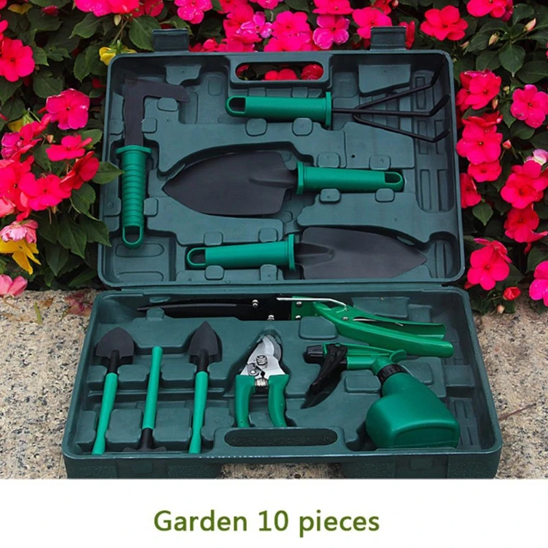 

Набор садовых инструментов из 10 предметов, инструменты для садоводства, эргономичные резаки, сучкорез, ножницы, распылитель, ручные инструм...