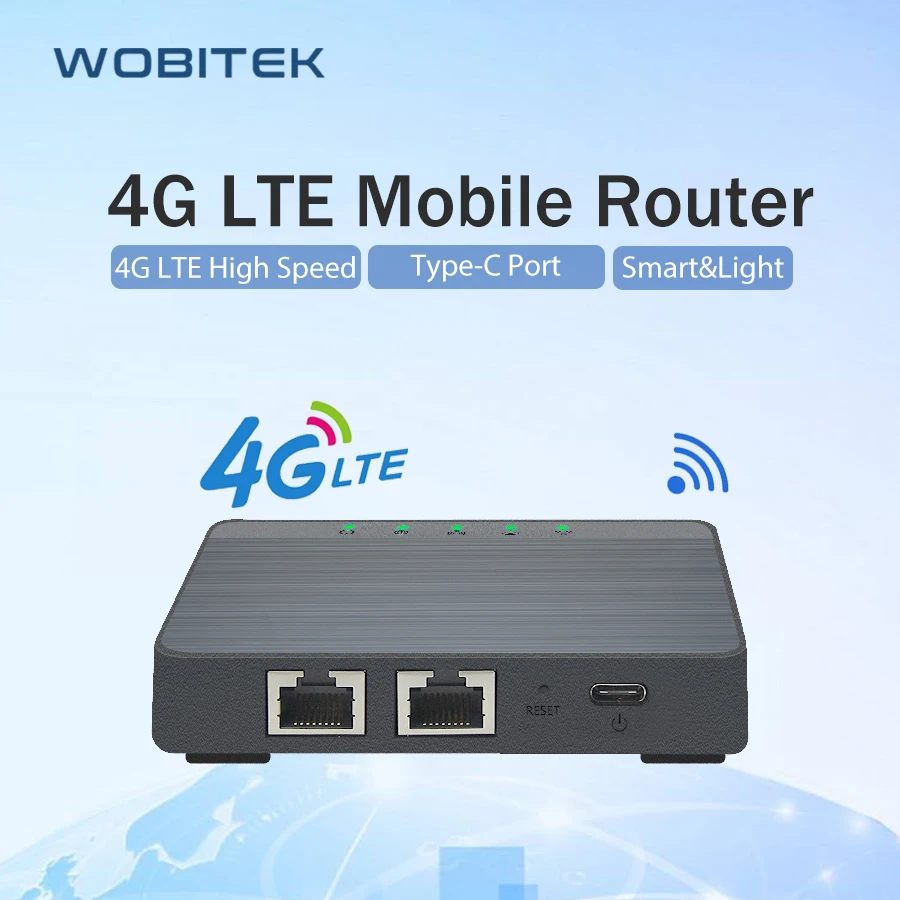 

2023, WOBITEK 4G LTE интернет-роутер со слотом для Sim-карты, разблокированный мобильный модем Hotspot, Wi-Fi, порт Type-C, Мбит/с, Беспроводная локальная сеть