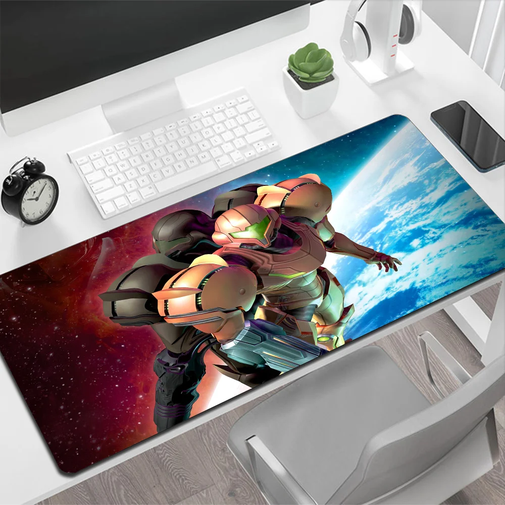 Большой коврик для мыши Metroid игровой компьютерный большой силиконовый