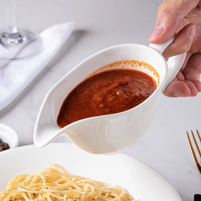 

Double color French coffee milk cup small milk can milk pot household steak sauce bucket ceramic sauce bucket sauce dispenser