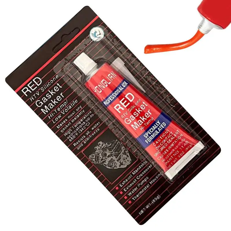 Силиконовый герметик 85 г водонепроницаемый красный силиконовый устойчивый к