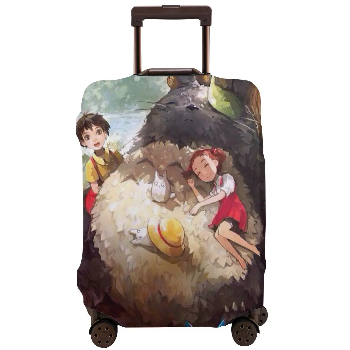

Tonari No Totoro Satsuki Mei Washable Suitcase Luggage Cover Elastic Travel Luggage Protective Case Dust Case Protector Baggage