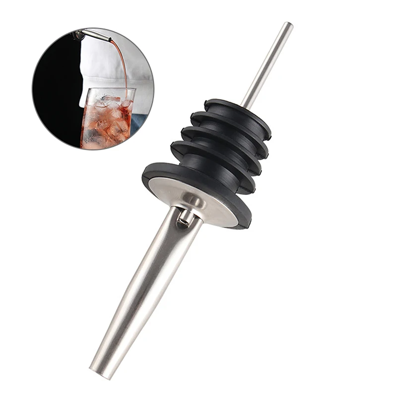 

Stainless Steel Wine Pourers for Cocktail Liquor Olive Oil Pourer Dispenser Spout Bottle Pourer Spout Stopper Bar Tools