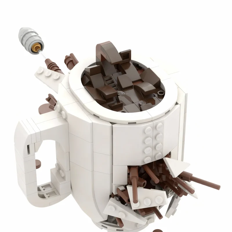 459 деталей MOC MUG BULLET, конструктор, сборная модель, рождественский подарок, игрушка для самостоятельной сборки, креативная развивающая игрушка для детей, строительные блоки (art.: 3920d7afca3a2) - 3920d7afca3a2