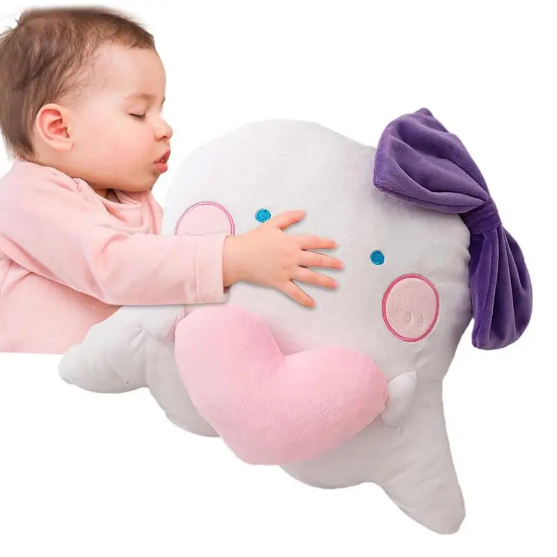 

Stuffed Ghost Stuffed Doll Soft Pillow White Cute Toy Ghost Cartoon Halloween Plush Funny Home Decor 38cm For Sofas Bedrooms
