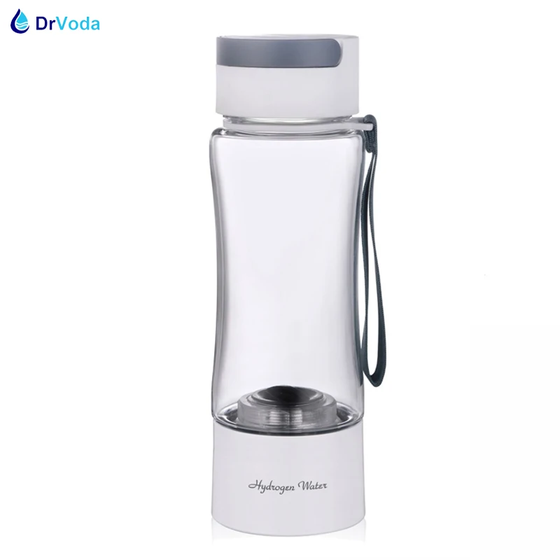 Molecular Hydrogen Rich Water Generator Glass Bottle Cup DuPont SPE PEM Dual Chamber Maker lonizer with H2 Inhalation Kit Device