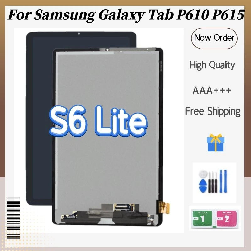 

. 10.4" For Samsung Galaxy Tab S6 Lite P610 P615 SM-P610 SM-P615 LCD Display Touch Screen Digitize Assembly Replacement