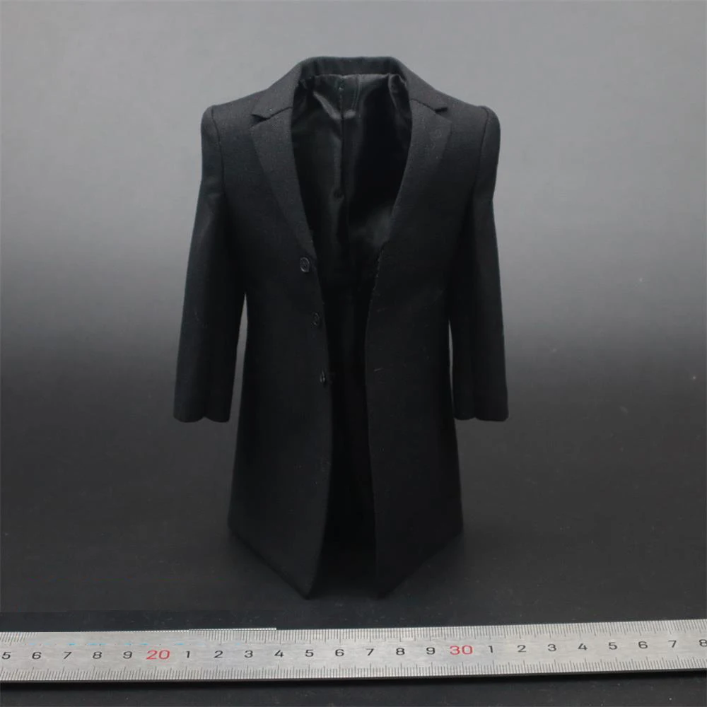 

POPTOYS 1/6th X34 Black Male Mr. Rich Big Ben Fashion Coat Dressing Model For 12inch Handsome Man Doll Soldier Accessories