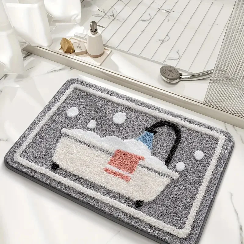 

Нескользящий коврик для ванной из полиэстера