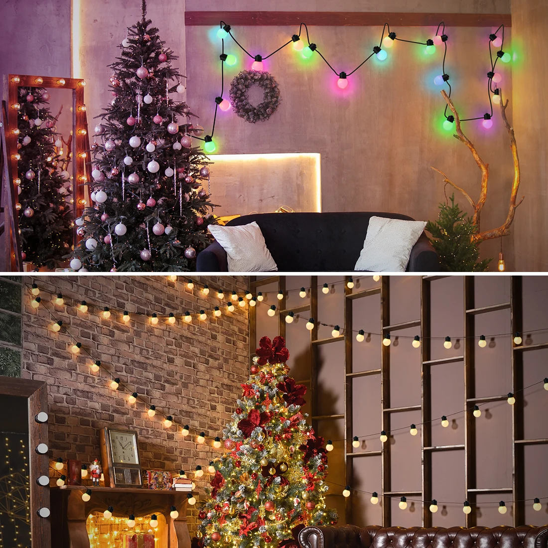 5 м 25 лампочек Садовые фонари Строка Bluetooth Музыкальное приложение Пульт