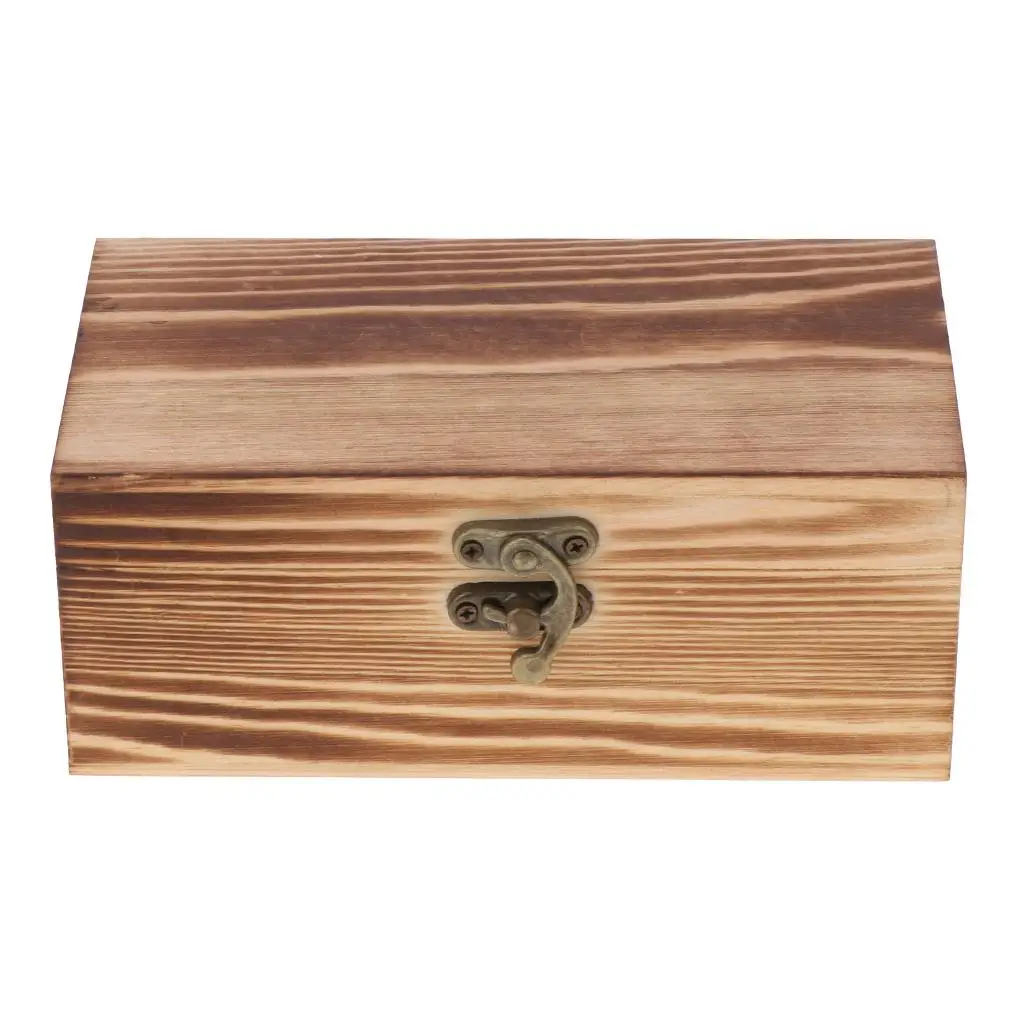 

Wooden Tea Box Case with Jewelry Tea Storage Holder Organizer