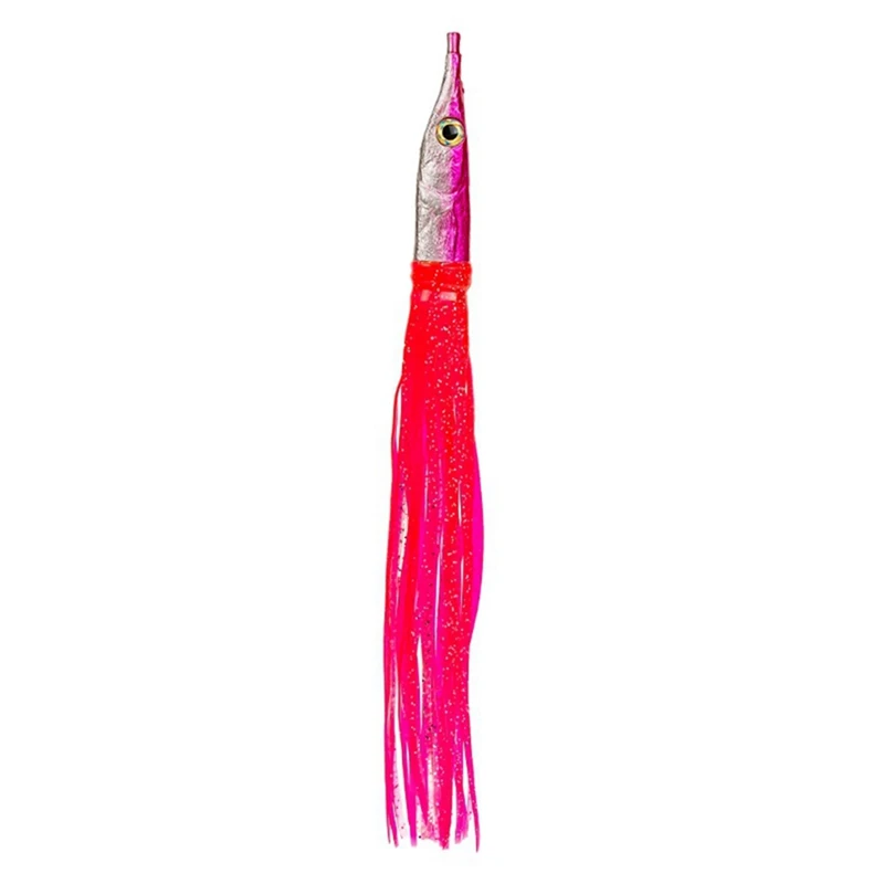 

11 Inch Bionic Lead Head Striped Bait Fake Bait Sea Fishing Boat Fishing With Heavy Lead Soft Bait